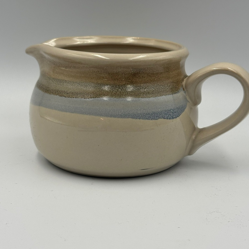 Noritake Painted Desert 8603 Stoneware Creamer Vintage‎ Japan Beige Brown Blue